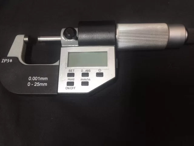 Digital LCD Micrometer Set, 4 Piece, 0-100mm Range
