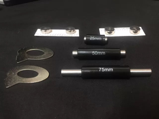 Digital LCD Micrometer Set, 4 Piece, 0-100mm Range