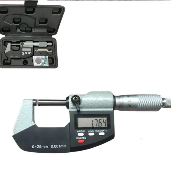 Digital Micrometer, 0-25mm Range, Dual Reading