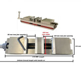 Double Action Lock Machine Vice, 160mm Jaw Width