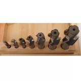 HSS Flat Countersink Set, 7 Piece with Stand, M3 - M12