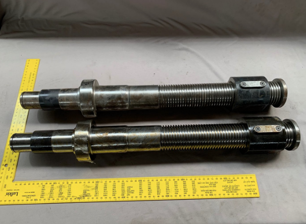 Pressbrake Nut Stop Shafts 565x50mm Thread OD to suit Ermaksan