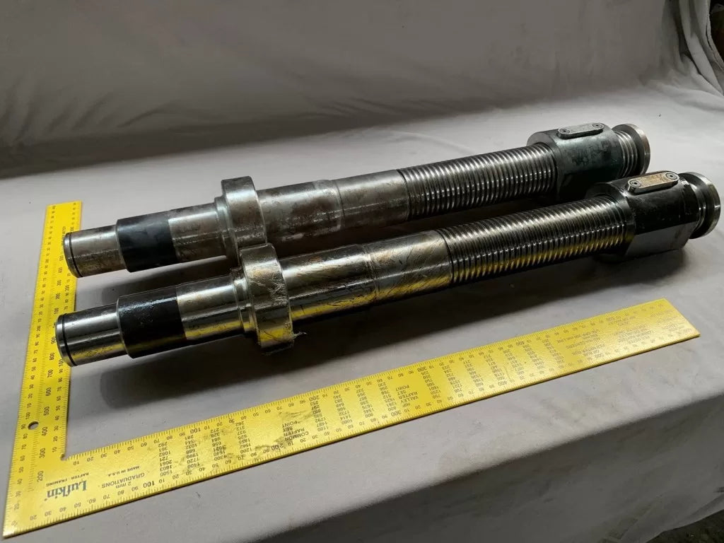 Pressbrake Nut Stop Shafts 665x60mm Thread OD to suit Ermaksan
