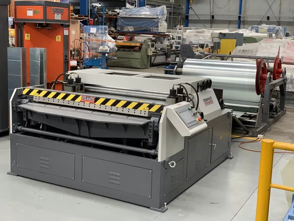 HVAC Auto Duct Line Model: AML-3, 1550mm, Twin Decoiler, Leveller/Ribbing/Notching/Shearing/Folding
