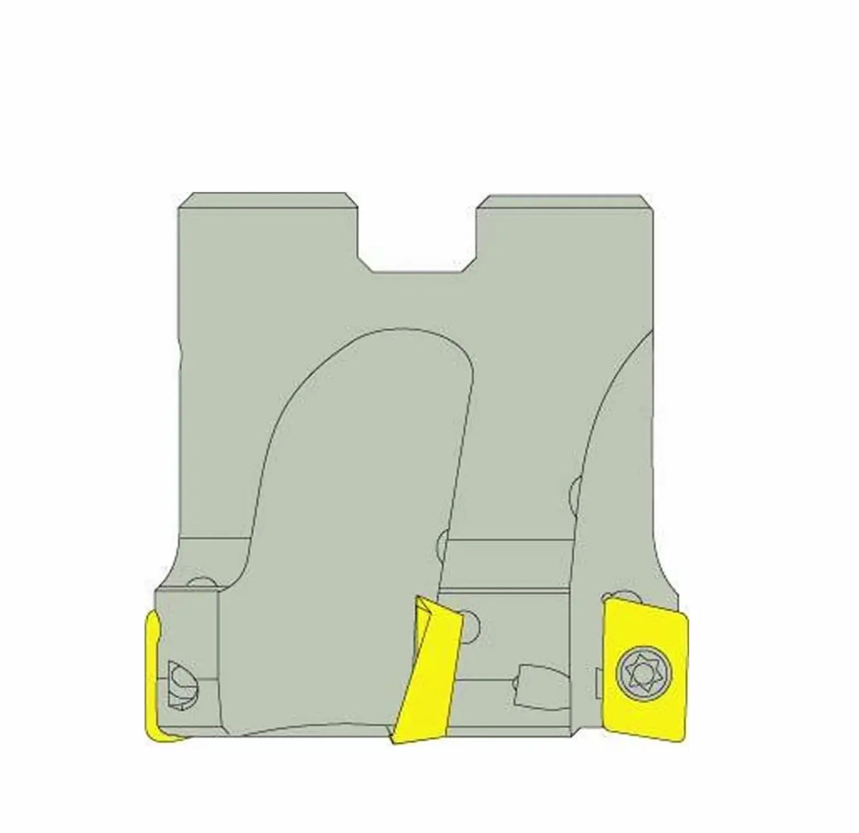 Indexable Square Shoulder Mill - Positive Approach - 100mm