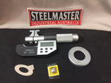 Digital Micrometer, 25-50mm Range, Dual Reading