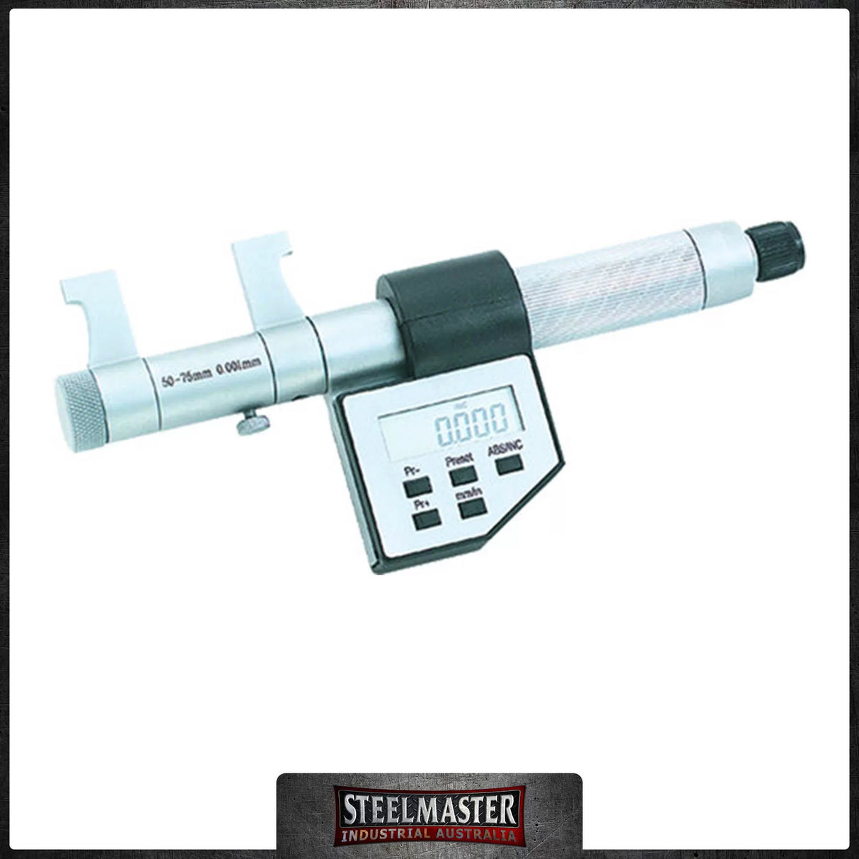 Digital Micrometer, 25-50mm Range, Dual Reading