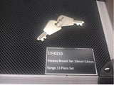 Keyway Broach Set, 13 Piece, 10mm - 14mm Range, with Carry Case