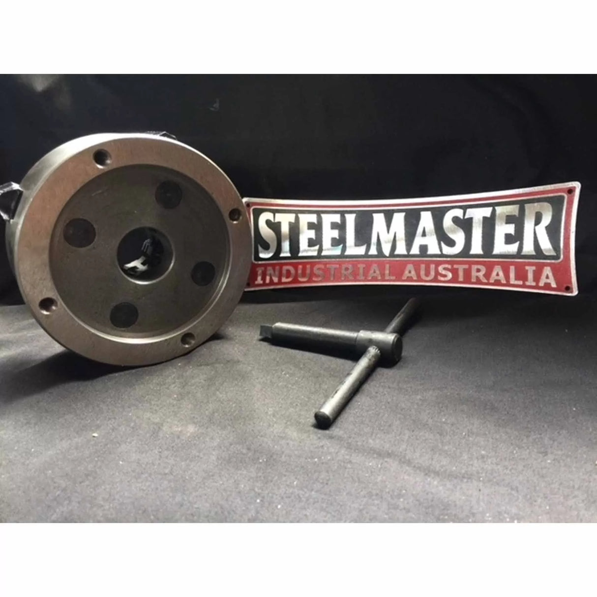 4-Jaw Lathe Chuck (Back Plate) - 125mm Diameter , 30mm Bore