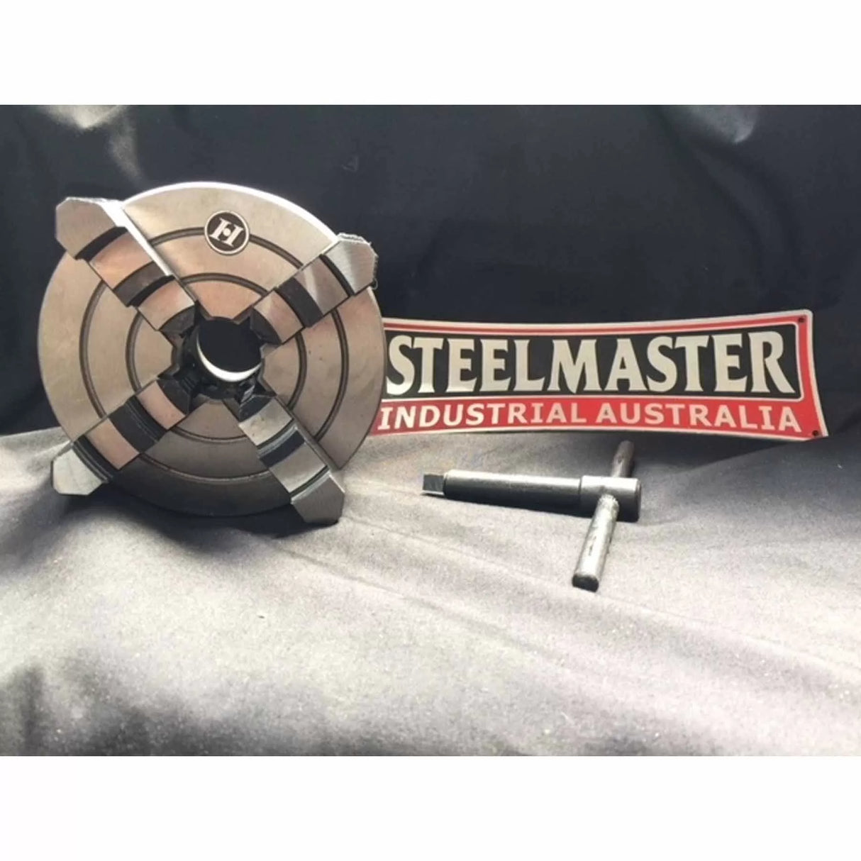 4-Jaw Lathe Chuck (Back Plate) - 125mm Diameter , 30mm Bore