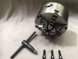 6-Jaw Lathe Chuck (Back Plate) - 130mm Diameter , 35mm Bore