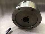 6-Jaw Lathe Chuck (Back Plate) - 130mm Diameter , 35mm Bore