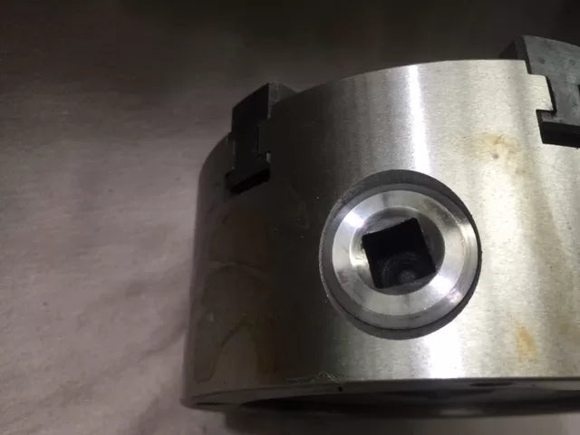 6-Jaw Lathe Chuck (Back Plate) - 130mm Diameter , 35mm Bore