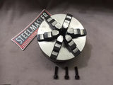 6-Jaw Lathe Chuck (Back Plate) - 130mm Diameter , 35mm Bore