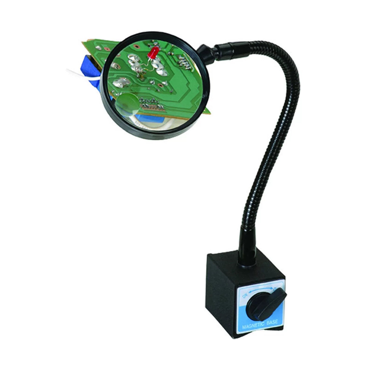 Magnetic Base with Magnifying Lens, 580N