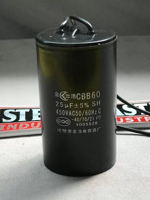 Motor Run Capacitor (CBB 60) 25uF 450VAC - Suits SM-1236A 240V Lathe