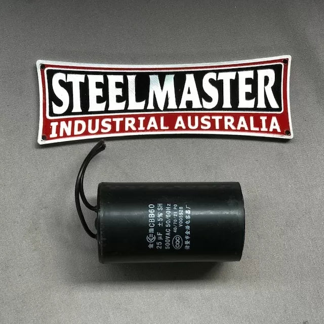 Motor Run Capacitor (CBB60) 25uF 500VAC - Suits SM-1440B 240V Lathe