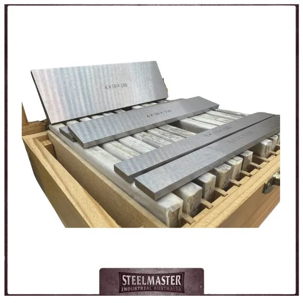 Parallel Bar Set (14 Pairs), 4mm, Precision Ground Hardened Alloy Steel