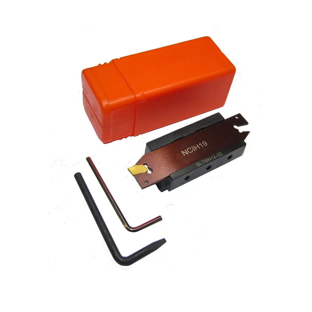 Part-Off Block Kit for Lathes, 20mm Centre Height with Blade & 3 Inserts