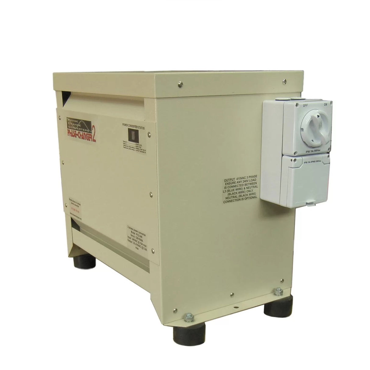 Phase Changer Convertor 6kW / 7.5HP, Run 415V from 240V