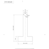 Pressbrake Bottom Single Vee Tooling, US 420/88°, 835mm, V12 R1.0