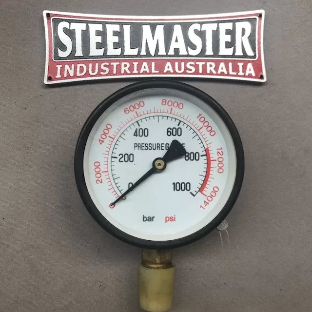 Pressure Gauge 0-1000 Bar, 0-14000 PSI