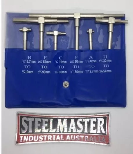 Telescopic Gauge Set, 8mm - 150mm Measuring Range