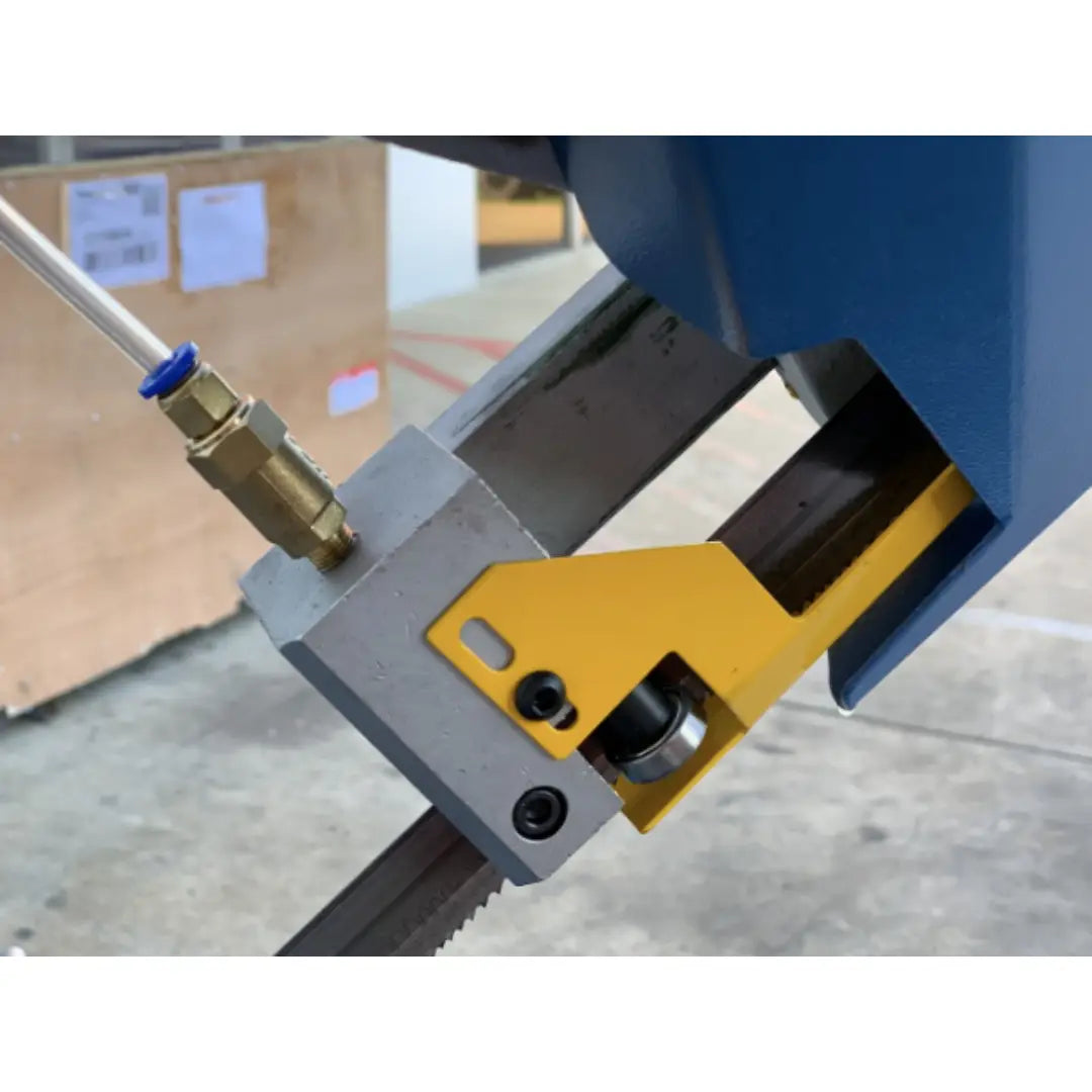 Industrial Double Mitre Bandsaw, 415V, Variable Speed, 245mm x 150mm Capacity