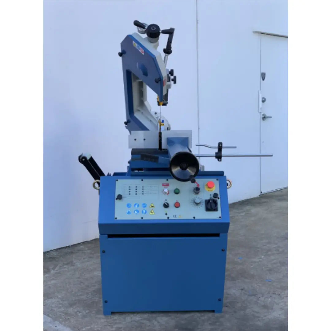 Industrial Double Mitre Bandsaw, 415V, Variable Speed, 245mm x 150mm Capacity