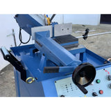 Industrial Double Mitre Bandsaw, 415V, Variable Speed, 245mm x 150mm Capacity