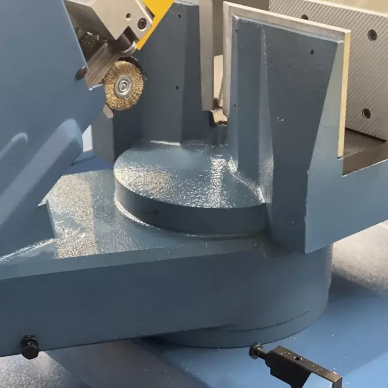 Semi-Automatic Hydraulic Double Mitre Bandsaw, 360mm RHS x 270mm Round Capacity
