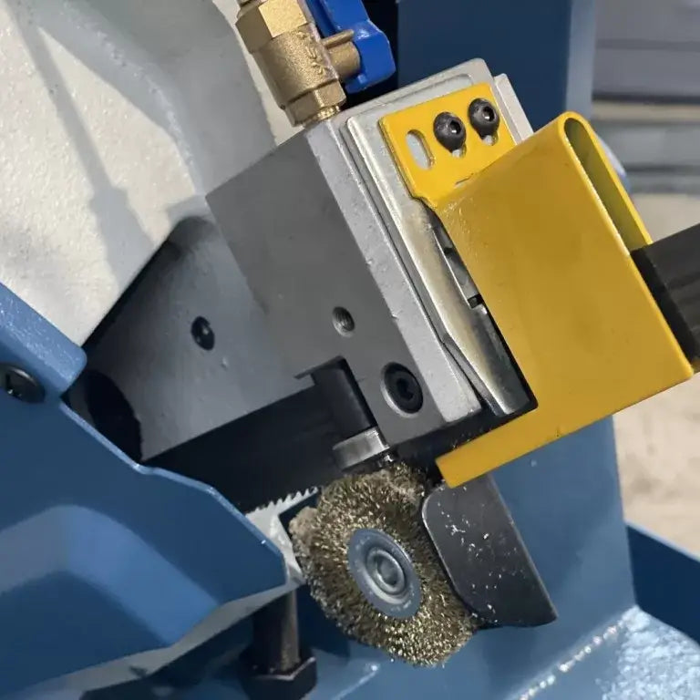 Semi-Automatic Hydraulic Double Mitre Bandsaw, 360mm RHS x 270mm Round Capacity
