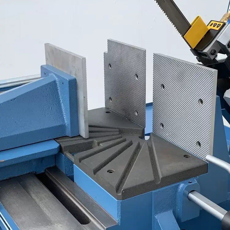 Semi-Automatic Hydraulic Double Mitre Bandsaw, 530mm RHS x 355mm Round Capacity