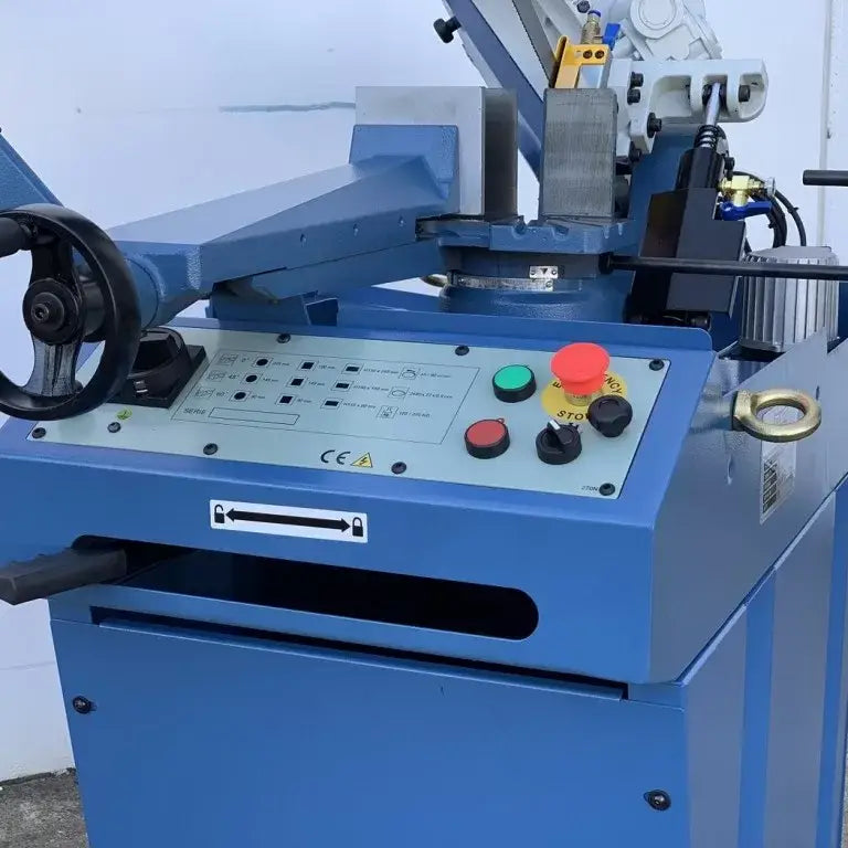 SM-HBS270N Bandsaw 240 Volt Mitre Cut 245mm X 180mm Capacity Front Control Panel