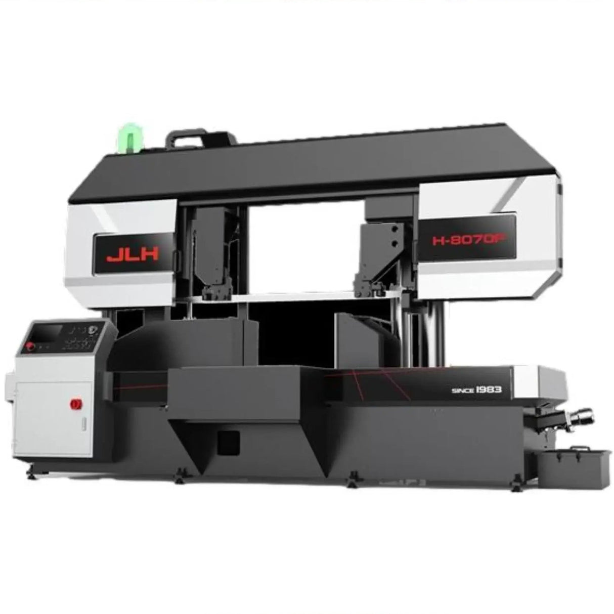H-600 Double Column Bandsaw, 600mm Round & Square Capacity, Power 1000mm Infeed Table