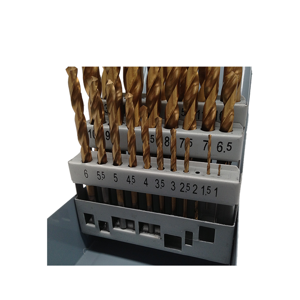 Drill Set, TiN Coated, 25 Piece, 1-13mm in 0.5mm Increments