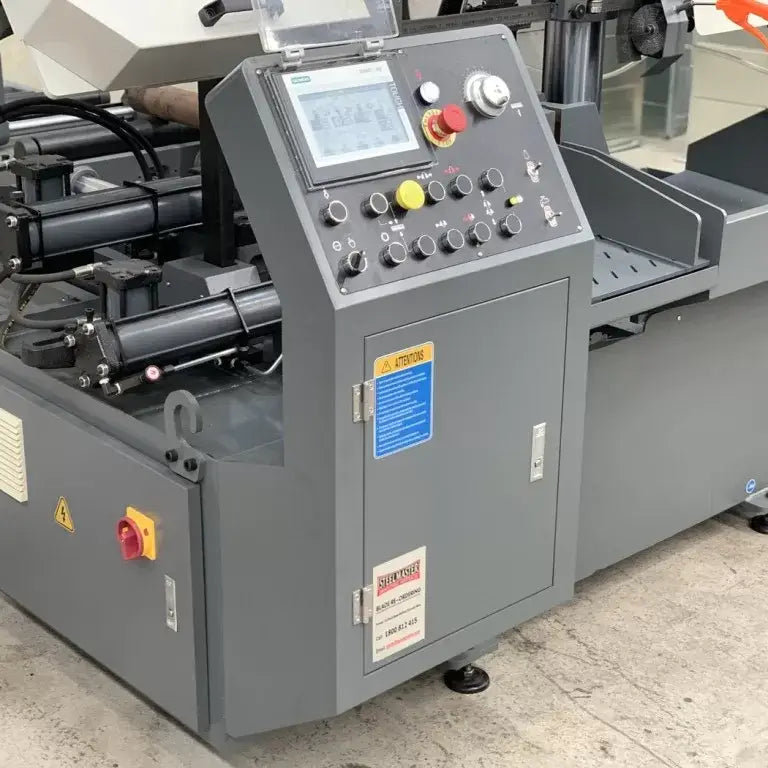 Steelmaster H-330HA Euro Fully Automatic Column Bandsaw 330mm Round & Square Capacity Touchscreen