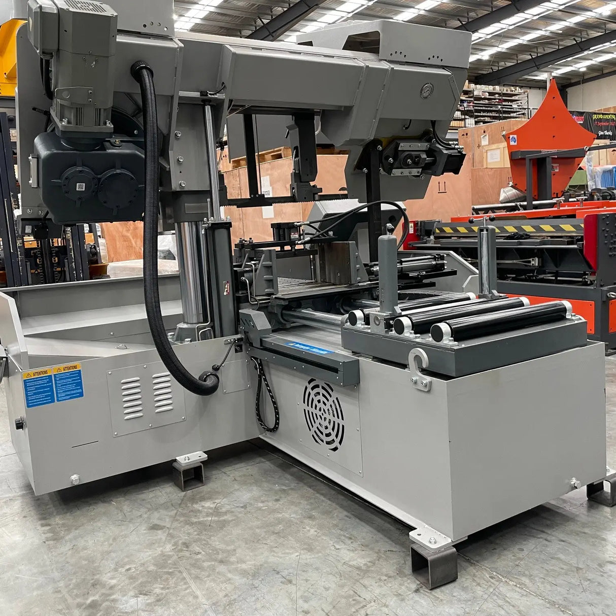 H-420PRO Fully Automatic Column Bandsaw, 420mm Round & Square Capacity, Euro Model