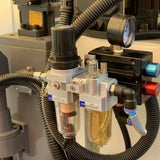 Mill Drill with DRO, Geared Drive Mill Drill With Power Draw Bar, Coolant, Power Head Up & Down