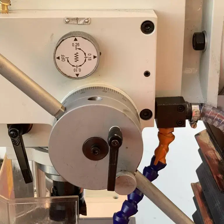 Mill Drill with DRO, Geared Drive Mill Drill With Power Draw Bar, Coolant, Power Head Up & Down
