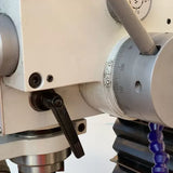 Mill Drill with DRO, Geared Drive Mill Drill With Power Draw Bar, Coolant, Power Head Up & Down