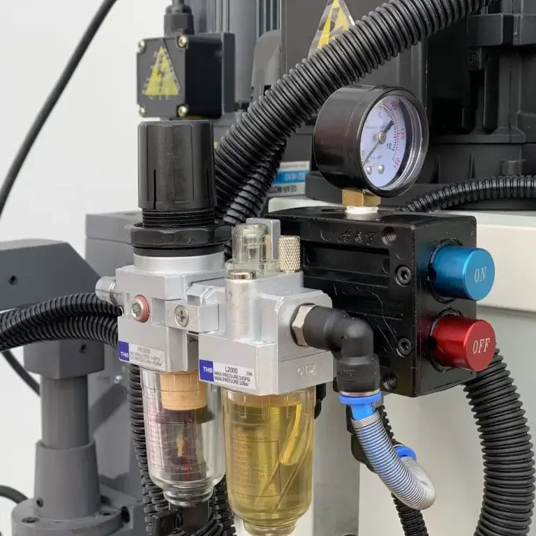 Mill Drill with DRO, Geared Drive Mill Drill With Power Draw Bar, Coolant, Power Head Up & Down