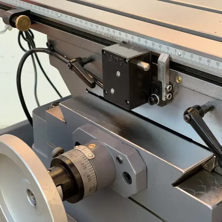 Mill Drill with DRO, Geared Drive Mill Drill With Power Draw Bar, Coolant, Power Head Up & Down