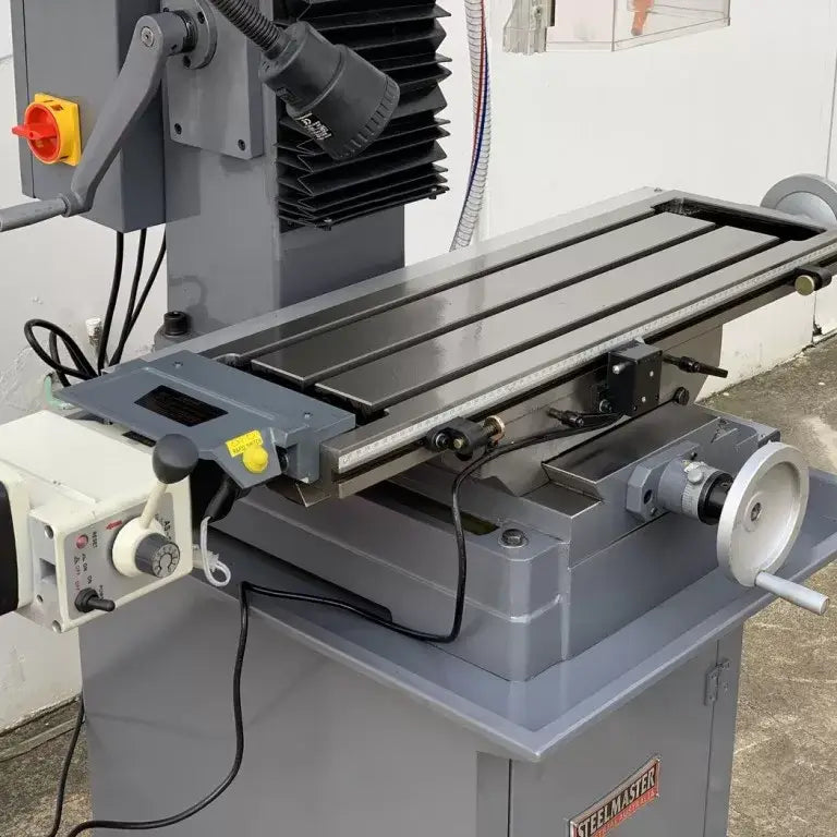 Mill Drill with DRO, Geared Drive Mill Drill With Power Draw Bar, Coolant, Power Head Up & Down