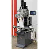 Mill Drill with DRO, Geared Drive Mill Drill With Power Draw Bar, Coolant, Power Head Up & Down