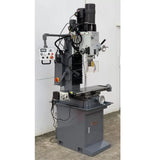 Mill Drill with DRO, Geared Drive Mill Drill With Power Draw Bar, Coolant, Power Head Up & Down