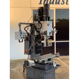 Mill Drill with DRO, Geared Drive Mill Drill With Power Draw Bar, Coolant, Power Head Up & Down
