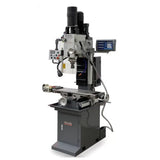 Mill Drill with DRO, Geared Drive Mill Drill With Power Draw Bar, Coolant, Power Head Up & Down
