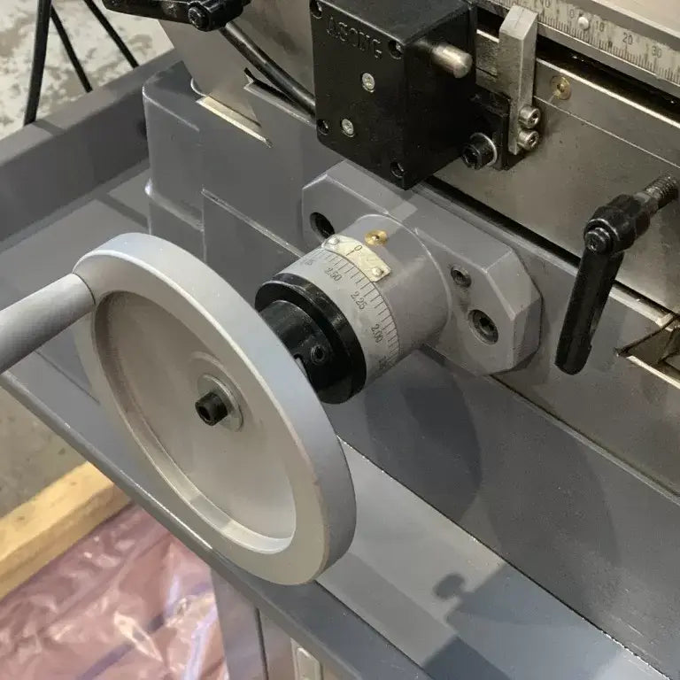 Geared Drive Mill Drill with DRO, Coolant, Dovetail Guides, Power Head Up & Down. Power Drawbar.