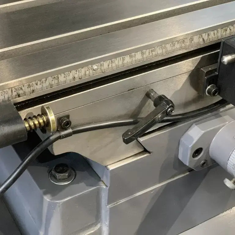 Geared Drive Mill Drill with DRO, Coolant, Dovetail Guides, Power Head Up & Down. Power Drawbar.